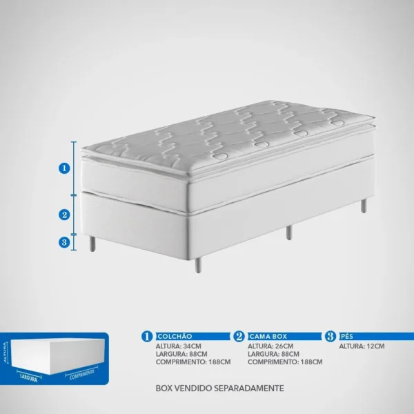 Colchão Solteiro Probel Robuste - Imagem 9